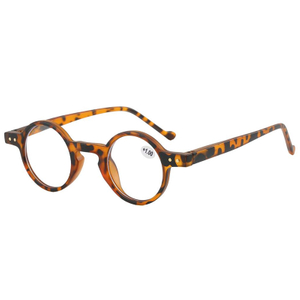 3140 Retro Small Round Shape Frame Lightweight Plastic Unisex Reader