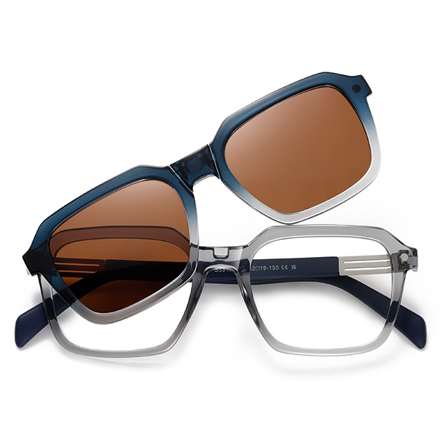 33106 grossist geometrisk ram magnetiskt kl&auml;mma p&aring; solglas&ouml;gon