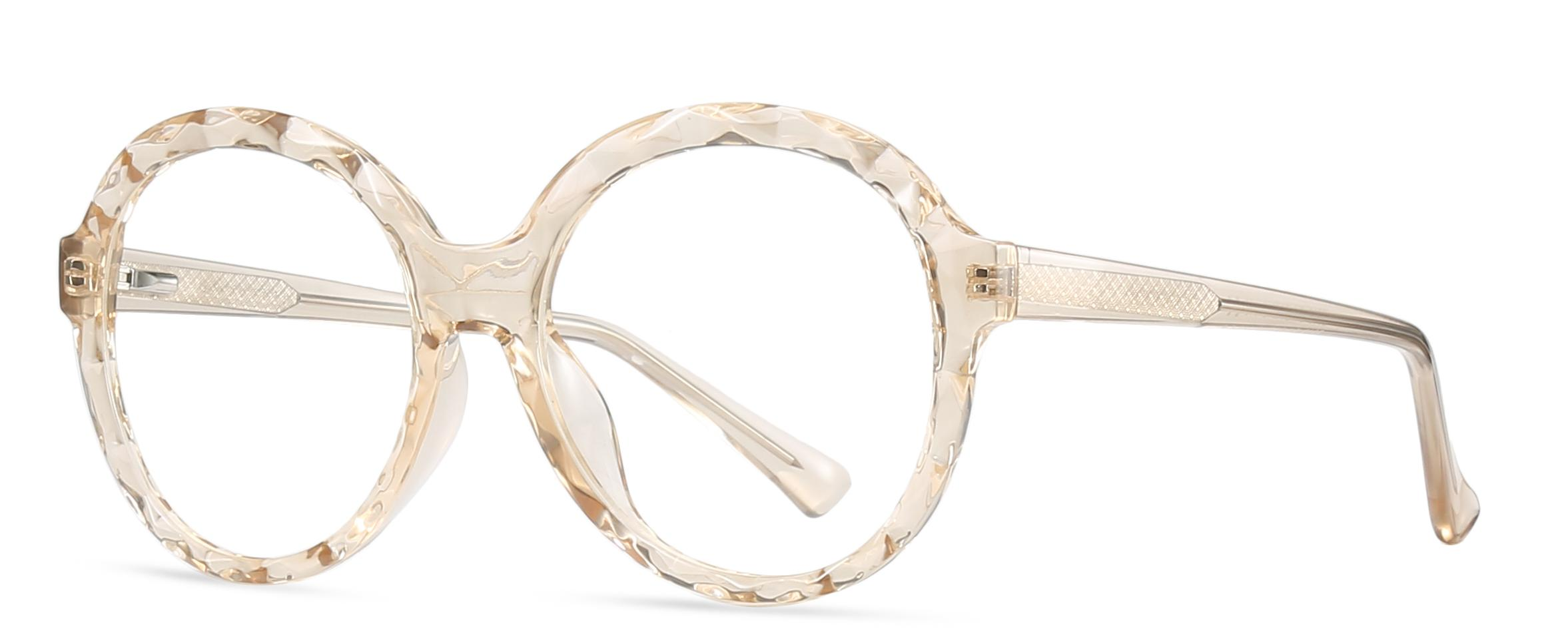 Readymade Roundish Raised Ice Shape Frame TR90+CP Women Optical Frame #2010