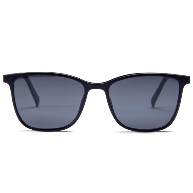 1905 quadratisches Brillengestell mit magnetischem Kunststoff-Stahl-Brillenclip