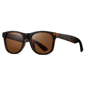 16101 Warna Matte Cermin Mata Hitam Unisex Wayfarer