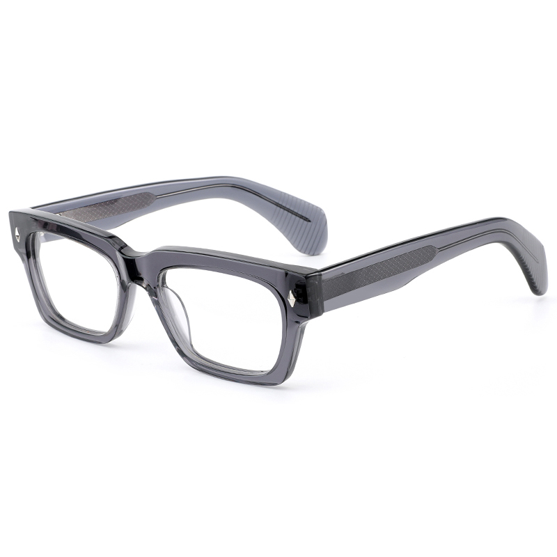 8013 Tapawha Matotoru Nga Tapare Katoa i Whakapaipaihia ki nga Rivets Metal Nga Tapare Optical Acetate Hangaia-a-ringa mo nga Taane