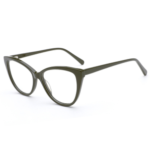 3032 Cateye Shape Spring Hinge Acetate Women Optical Frames