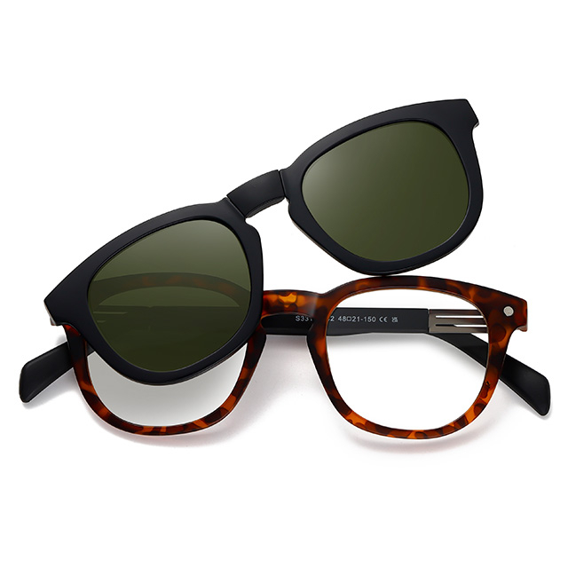 33101 Солнцезащитные очки из материала Grilamid TR90 со складной магнитной клипсой 