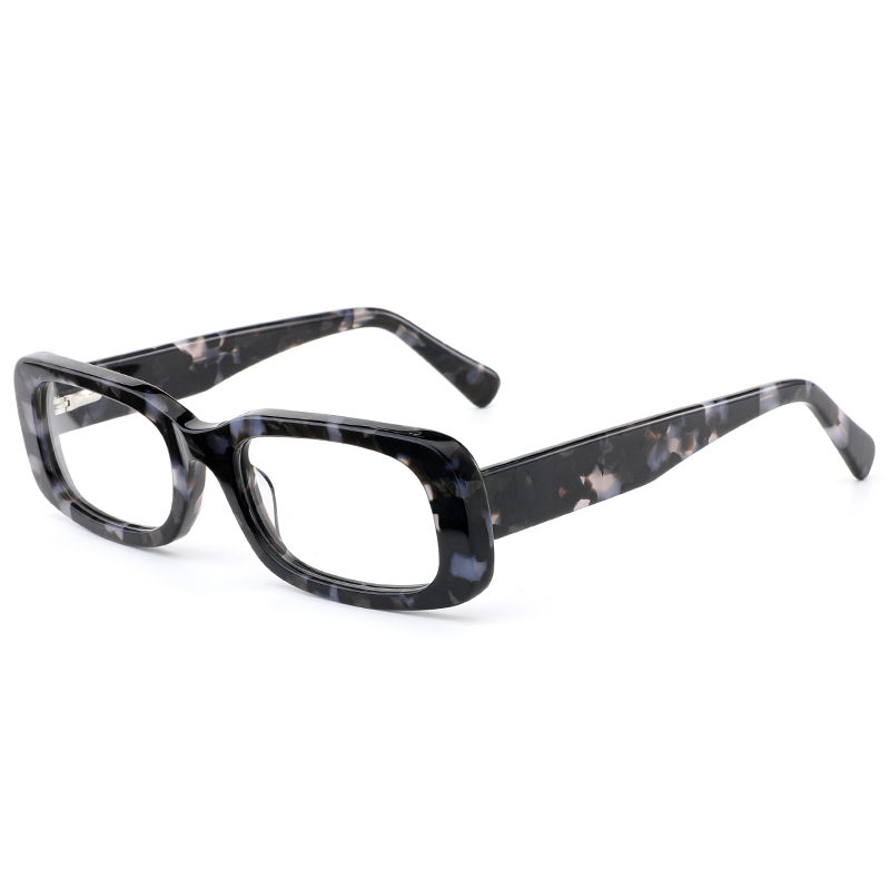 8209 Acetatni okviri pravokutnog oblika sa širokim drškama Dioptrijske leće Ženski optički okviri