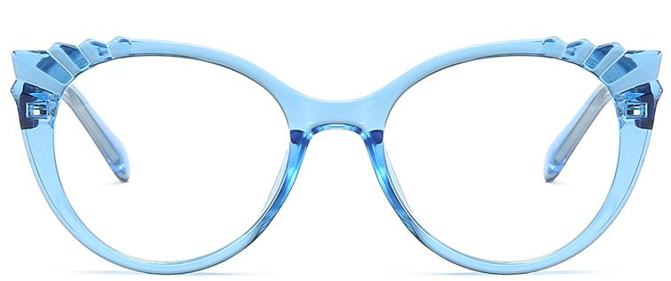 Stock Fashion Design Cat Eye Blue Light Lenses Blocking Glasses Filter TR90+CP Women Optical Frames #2037