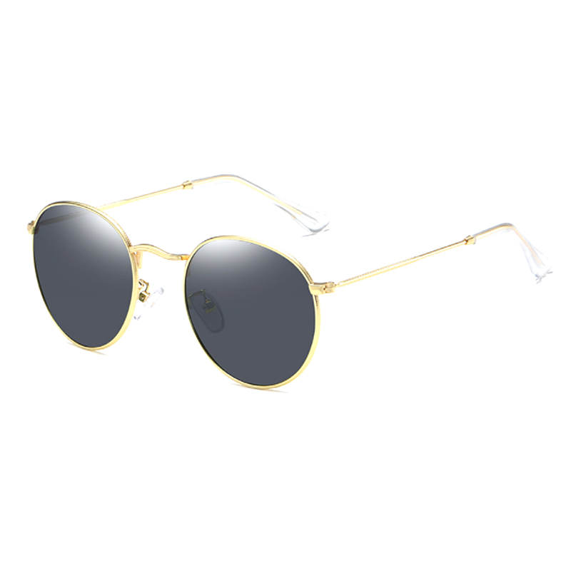 Round Shape Unisex Metal Polarized Sunglasses #81695