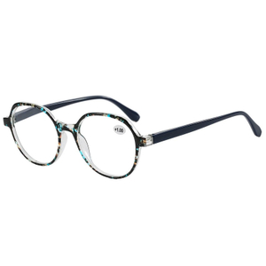 3142 Geometrisch ronde frame Comfortabel Spring scharnier Hot Selling Unisex Reader