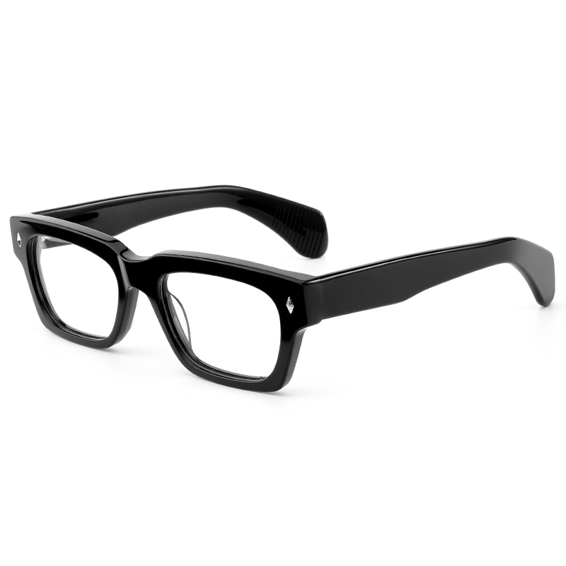 8013 Tapawha Matotoru Nga Tapare Katoa i Whakapaipaihia ki nga Rivets Metal Nga Tapare Optical Acetate Hangaia-a-ringa mo nga Taane