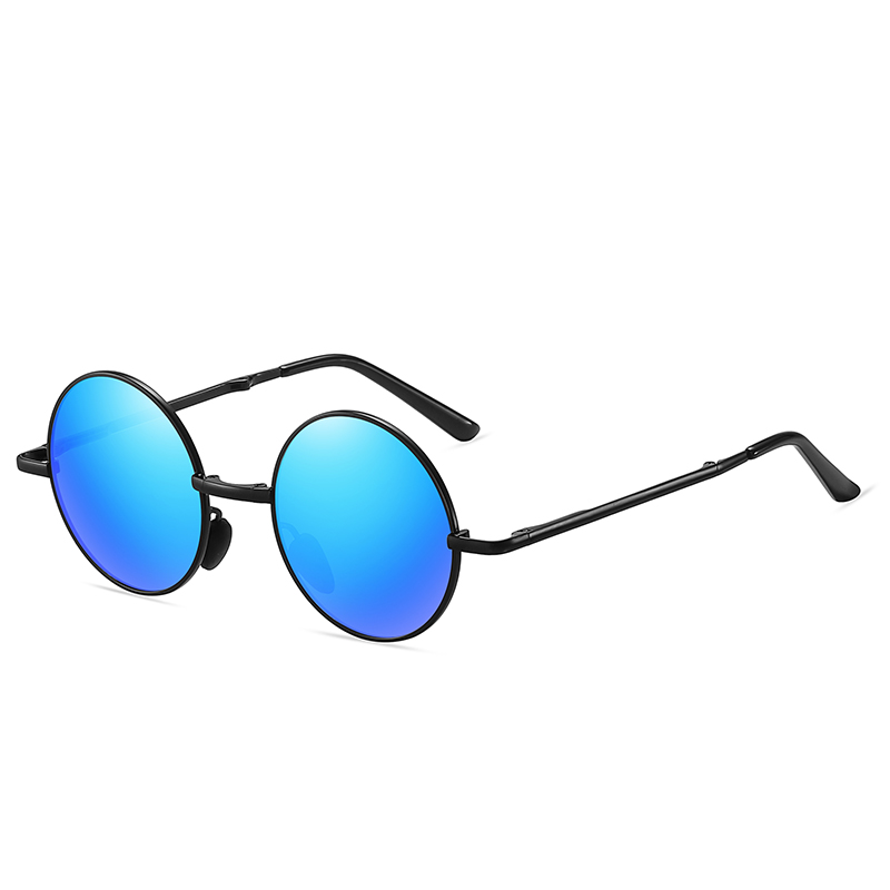 Pocketable Folding Men/Women Metal Roundish Polarized Sunglasses #81699