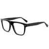 8020 Biggie Oval Shaped Frame Pahalang na Tulay ng Ilong Panay na Salamin sa Mata Arms Acetate Optical Frame para sa Mga Lalaki