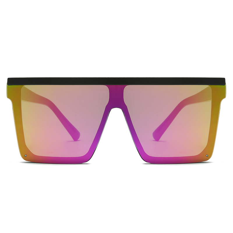 Ready Goods Large Size Front Design Technic Sense Unisex Fashion Plastic Mirror Polarized Lenses Sunglasses #82702