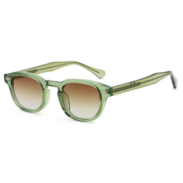 6201 משקפי שמש מפלסטיק עם מסגרת עגולה קלאסית