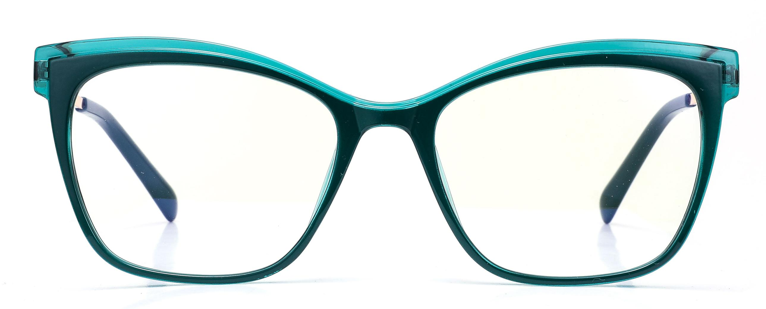 Readymade Cat Eye Shape Transparent Round Frame Design TR90+CP Anti-blue Light Women Optical Frames #2035