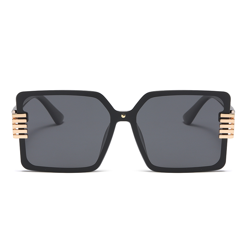 Ready Goods Oversized Frame Metal Decoration Women UV400 Protection TR90 Sunglasses #81788