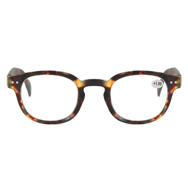 3117 Unisex okuliare na č&iacute;tanie s okr&uacute;hlym povrchom Soft Touch Coating